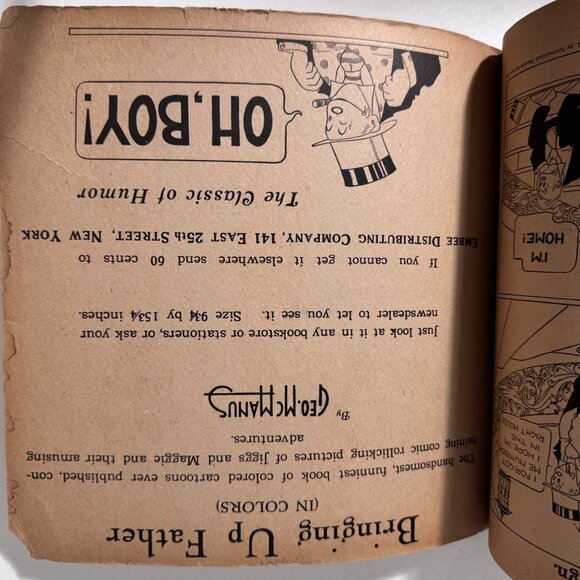 Bringing Up Father Geo McManus 4th Series Comic Book 1921 Humor Satire Antique - Picture 8 of 13